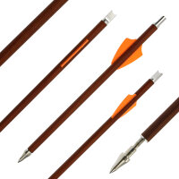 BSW Wood - Flèches darbalète en carbone aspect bois - 7,5 pouces - fait main - pour Cobra System Adder, R9, R10