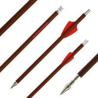 BSW Wood - Flèches darbalète en carbone aspect bois - 7,5 pouces - fait main - pour Cobra System Adder, R9, R10