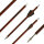 BSW Wood - Flèches darbalète en carbone aspect bois - 7,5 pouces - fait main - pour Cobra System Adder, R9, R10