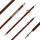 BSW Wood - Flèches darbalète en carbone aspect bois - 7,5 pouces - fait main - pour Cobra System Adder, R9, R10
