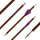 BSW Wood - Flèches darbalète en carbone aspect bois - 7,5 pouces - fait main - pour Cobra System Adder, R9, R10