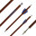 BSW Wood - Flèches darbalète en carbone aspect bois - 7,5 pouces - fait main - pour Cobra System Adder, R9, R10
