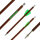 BSW Wood - Flèches darbalète en carbone aspect bois - 7,5 pouces - fait main - pour Cobra System Adder, R9, R10