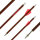 BSW Wood - Flèches darbalète en carbone aspect bois - 7,5 pouces - fait main - pour Cobra System Adder, R9, R10