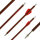 BSW Wood - Flèches darbalète en carbone aspect bois - 7,5 pouces - fait main - pour Cobra System Adder, R9, R10