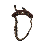 MAXIMAL Boucle darc tressée avec support en cuir