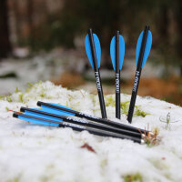 Flèches darbalète en carbone | X-BOW FMA - 6,5 pouces - pack de 6