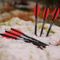 Flèches darbalète en carbone | X-BOW FMA - 6,5 pouces - pack de 6