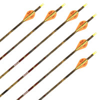 Flèche complète | SKYLON Rove - Carbone - emplumée en usine - Pack de 12