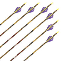 Flèche complète | SKYLON Rove - Carbone - emplumée en usine - Pack de 12