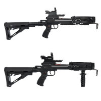 [SET] X-BOW FMA Supersonic XL - 120 lbs / 330 fps - Arbalète pistolet avec tige triangulaire, Red Dot & Flèches darbalète