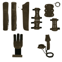 [SPECIAL] elTORO Wild Colorz - Set - Schiesshandschuh, Armschutz, Köcher & Spannschnur