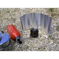 BASICNATURE Pare-vent en alu - sur roulettes - divers. hauteurs