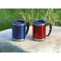 BASICNATURE Mug - Gobelet thermique en acier inoxydable - diff. couleurs