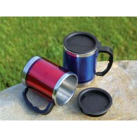 BASICNATURE Mug - Gobelet thermique en acier inoxydable - diff. couleurs