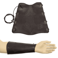 elTORO Armschutz Leder mit Schnürung