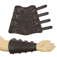elTORO Armschutz Leder mit Schnallen