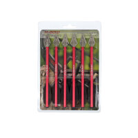 Flèches darbalète en aluminium | X-BOW FMA - 6,3 pouces - Pointe de chasse - pack de 6