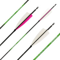 Carbonpfeil | SPHERE Slimline Pro - mit Naturfedern | Länge: 24 Zoll