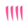 Lot de 20 avantages | DRAKE Vane Shield | 5,0 pouces | rose