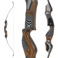 JACKALOPE - Onyx - 60-64 pouces - 30-50 lbs - Take Down arc recurve