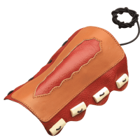 elTORO Traditioneller Armschutz Bone Rot