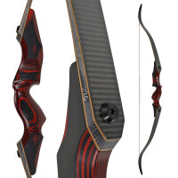 JACKALOPE - Red Beryl - Classic Tournament - 62-64 pouces - 30-50 lbs - Take Down arc recurve