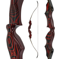 JACKALOPE - Red Beryl - Refined Tournament - 62-68 pouces - 30-50 lbs - Take Down arc recurve