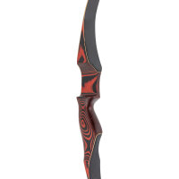 JACKALOPE Red Beryl Compact - 54 pouces - 15-30 lbs - Arc recurve One Piece