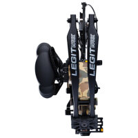 BEAR ARCHERY Legit MAXX - RTH - 70 lbs - Arc à poulies | Main droite | Couleur: Fred Bear Handle/Black Limbs