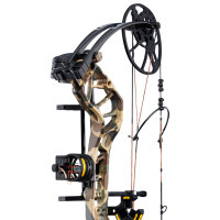 BEAR ARCHERY Legit MAXX - RTH - 70 lbs - Arc à poulies | Main droite | Couleur: Fred Bear Handle/Black Limbs