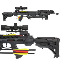 [DOUBLE TROUBLE] X-BOW FMA Scorpion I - 375 fps / 175 lbs - Arbalète à poulies | Couleur : Noir + Supersonic offert !