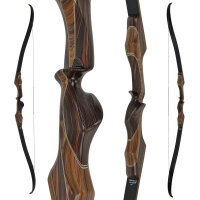 FALKENHOLZ Essence Palisander - Take Down Recurvebogen - 66 Zoll | Medium | 41.4 lbs | Rechtshand