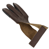 elTORO Traditioneller Schießhandschuh Tradition - braun-schwarz