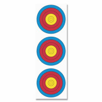 FITA Bogenscheiben-Auflage - 3er Spot, vertikal - Ampelauflage - 22x66 cm - Nylon verstärkt