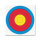Blason - FITA - 80 cm centre (distance 30 m)